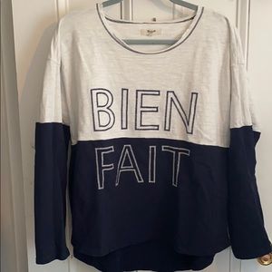 Madewell bien fair long sleeve thick tee